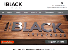 Tablet Screenshot of chrisblackinsurance.com